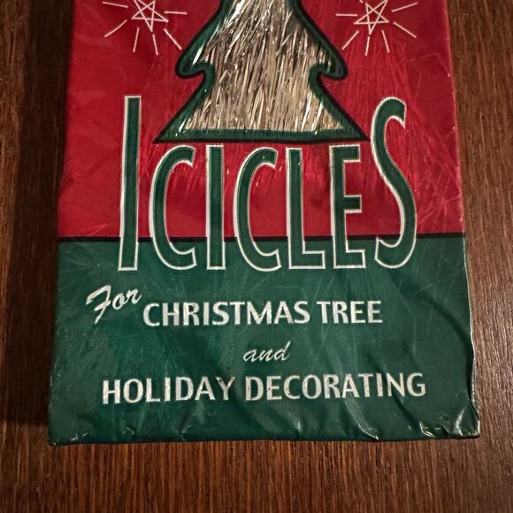 Brite Star Christmas Tree Icicles Silver Tinsel 2000 Strands 18" Retro Decor - Picture 2 of 6